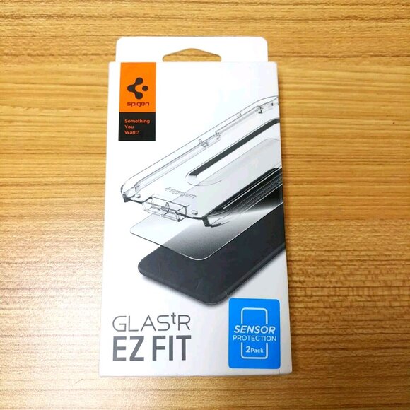 Spigen iPhone 12 Mini Screen Protector‎ GLAS.tR EZ Fit 2 Pack AGL01815 - Picture 1 of 3